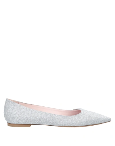 Roger Vivier Ballet Flats In Silver