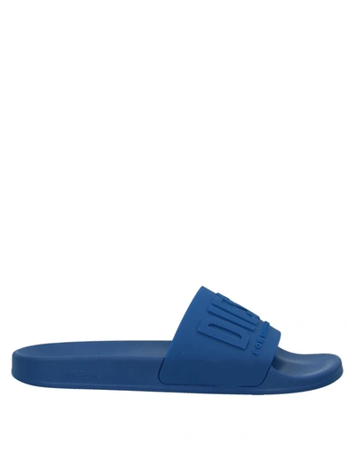 Shop Diesel Sandals In Blue