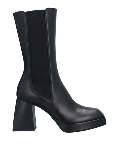 Shop Giampaolo Viozzi ¾ Boot Woman Ankle Boots Black Size 8 Ovine Leather