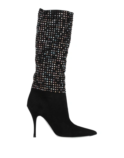 Shop René Caovilla Knee Boots In Black