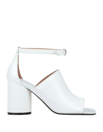 Shop Maison Margiela Woman Sandals White Size 6 Soft Leather