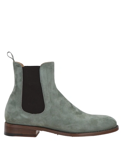 Shop Alberto Fasciani Ankle Boots In Green