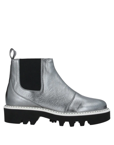 Shop My Grey Ankle Boots In Silver