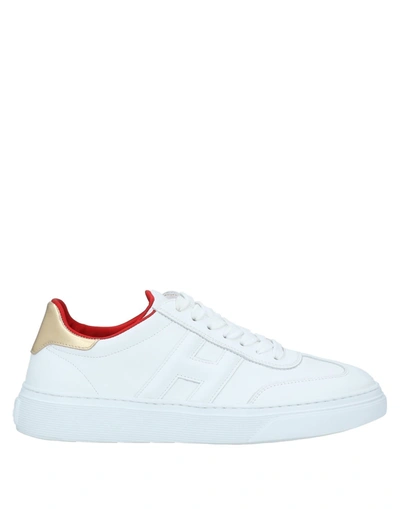 Shop Hogan Woman Sneakers White Size 4.5 Soft Leather
