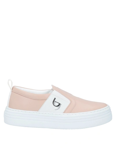 Shop Byblos Woman Sneakers Blush Size 5 Textile Fibers In Pink