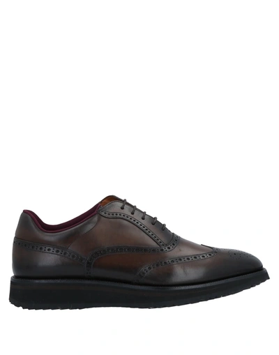 Shop Bally Lace-up Shoes In Dark Brown