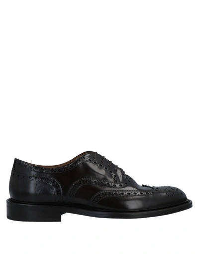 Shop Sutor Mantellassi Lace-up Shoes In Dark Brown
