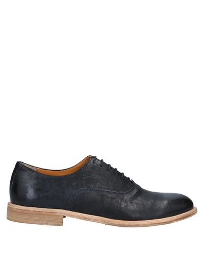 Shop Marc Edelson Lace-up Shoes In Dark Blue