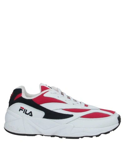 Shop Fila Woman Sneakers Red Size 9.5 Soft Leather, Textile Fibers