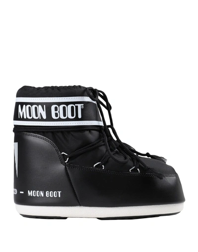 Shop Moon Boot Classic Low 2 Man Ankle Boots Black Size 9-10.5 Textile Fibers