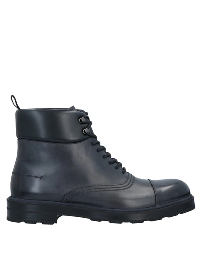 Shop Bally Man Ankle Boots Steel Grey Size 9 Calfskin