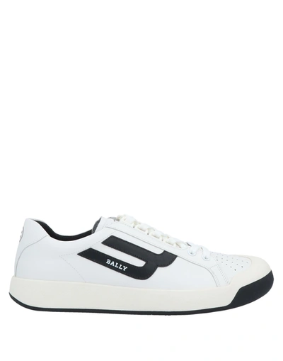 Shop Bally Man Sneakers White Size 6.5 Calfskin