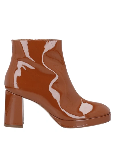 Shop Miista Ankle Boots In Tan