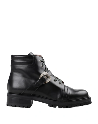 Shop A.bocca A. Bocca Vitello Nero Woman Ankle Boots Black Size 11 Soft Leather