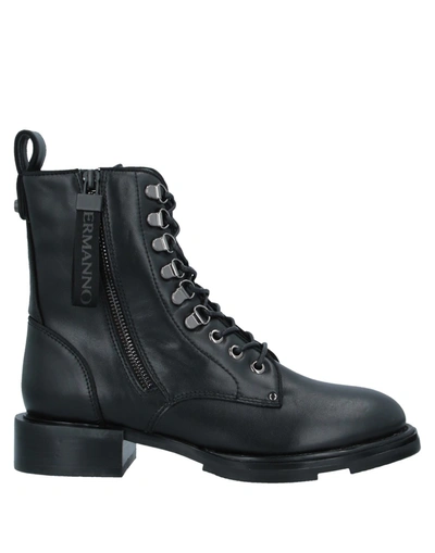 Shop Ermanno Di Ermanno Scervino Woman Ankle Boots Black Size 7 Soft Leather
