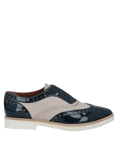 Shop Magli By Bruno Magli Lace-up Shoes In Dark Blue