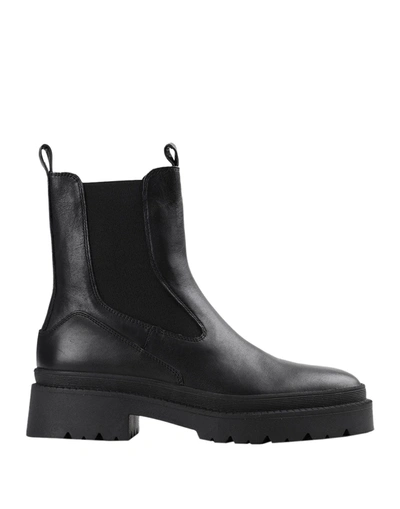 Shop Bruno Premi Woman Ankle Boots Black Size 10 Bovine Leather, Textile Fibers