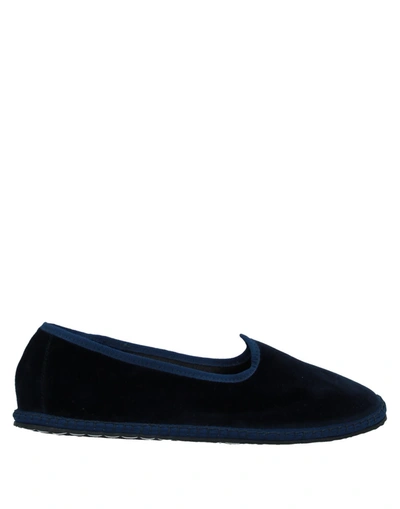 Shop Vibi Venezia Woman Loafers Midnight Blue Size 7 Textile Fibers