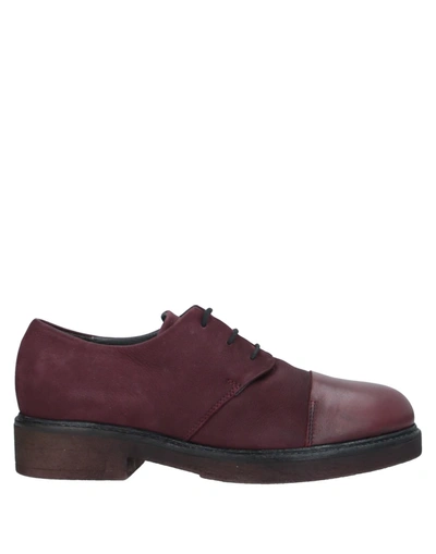 Shop Lilimill Lace-up Shoes In Maroon