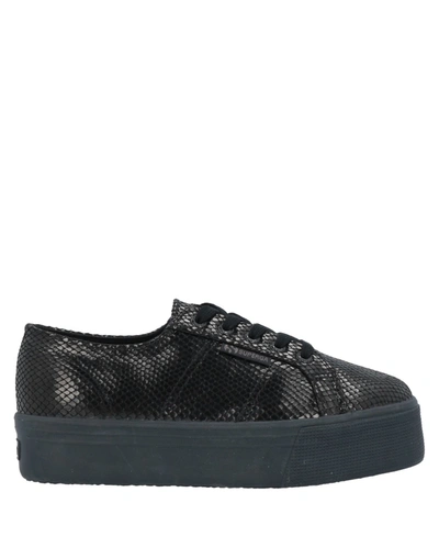 Shop Superga Woman Sneakers Black Size 6 Textile Fibers