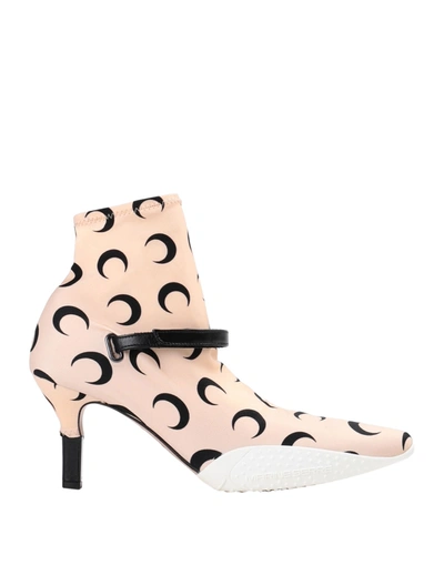 Shop Marine Serre Ankle Boots In Blush