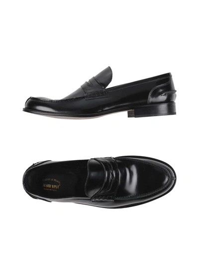 Shop Bruno Verri Man Loafers Black Size 9 Leather