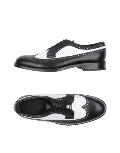 Shop Mauro Grifoni Lace-up Shoes In Black