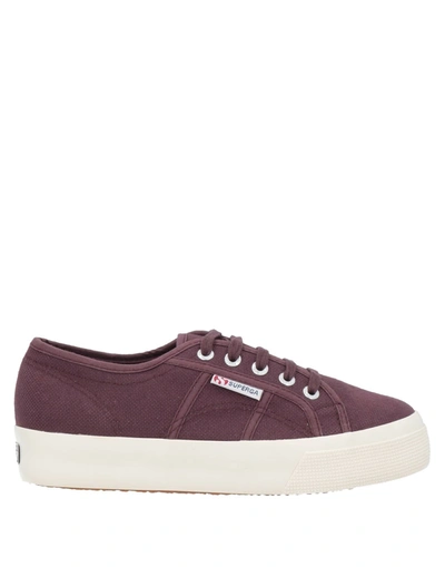 Shop Superga Woman Sneakers Cocoa Size 6.5 Textile Fibers In Brown