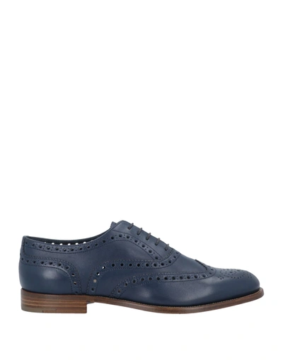 Shop Church's Woman Lace-up Shoes Midnight Blue Size 8 Soft Leather
