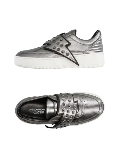 Shop My Grey Woman Sneakers Lead Size 6 Soft Leather