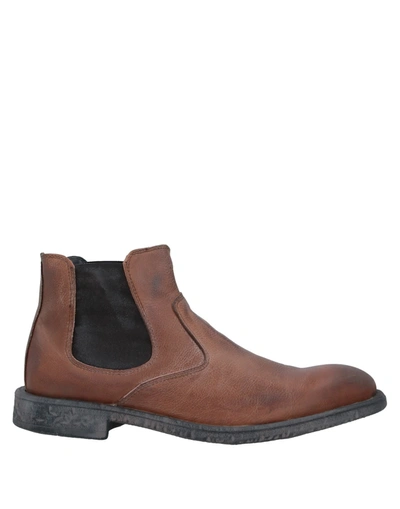 Shop Alessandro Gilles Ankle Boots In Brown