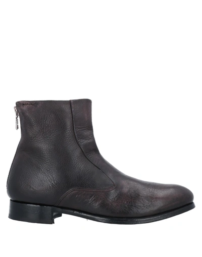 Shop Alexander Hotto Ankle Boots In Dark Brown