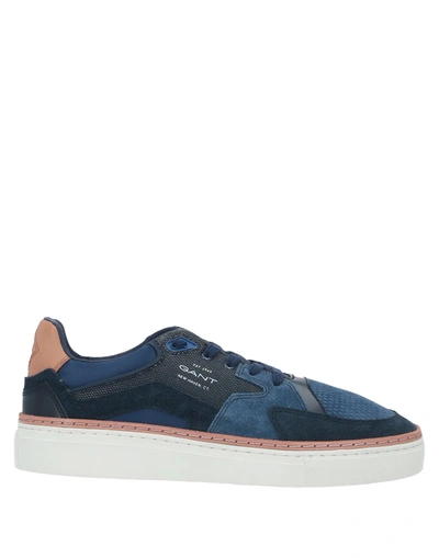 Shop Gant Sneakers In Dark Blue
