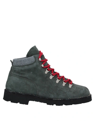 Shop Andrea Ventura Firenze Man Ankle Boots Sage Green Size 9.5 Soft Leather, Textile Fibers