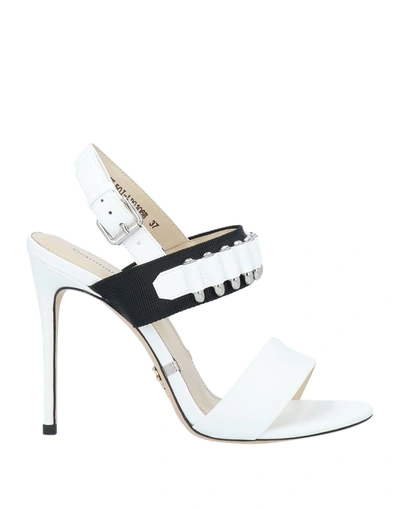 Shop Gianmarco Lorenzi Sandals In White