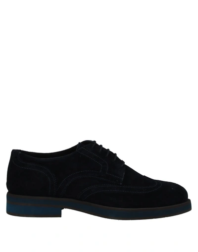 Shop Marechiaro 1962 Man Lace-up Shoes Midnight Blue Size 7 Soft Leather