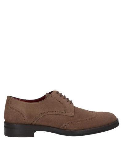 Shop Alexander Lace-up Shoes In Camel