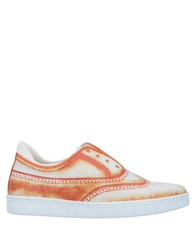 Shop A.testoni Sneakers In Orange