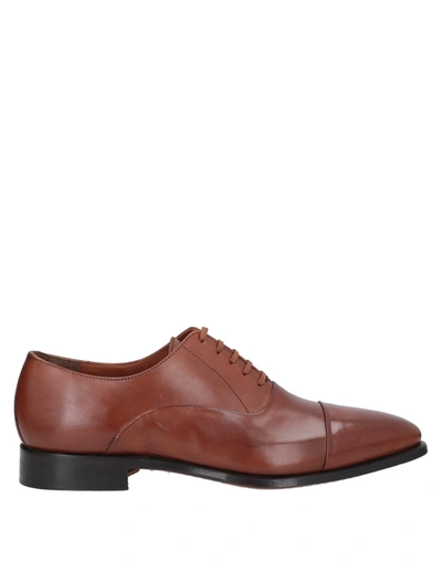 Shop Stefano Branchini Lace-up Shoes In Brown