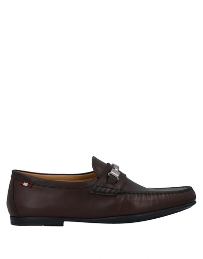 Shop Bally Man Loafers Dark Brown Size 11 Bovine Leather