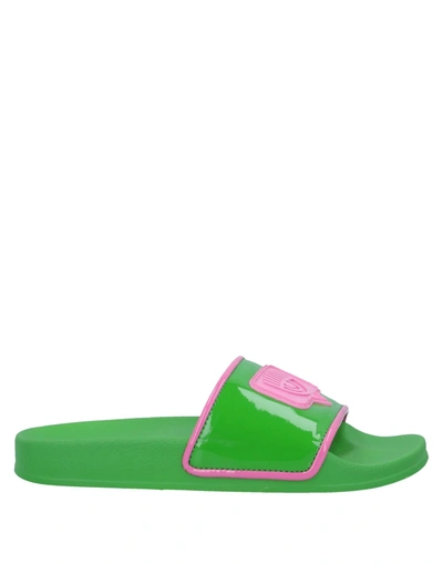 Shop Chiara Ferragni Sandals In Green