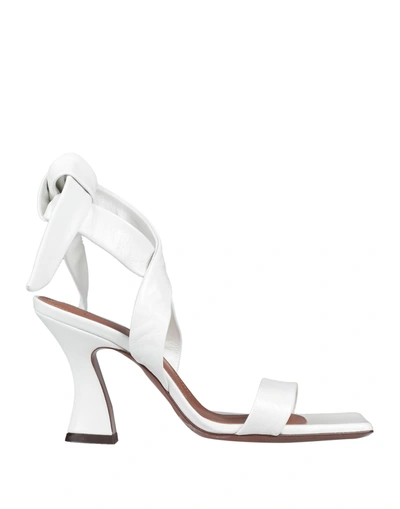 Shop L'autre Chose L' Autre Chose Woman Sandals White Size 7 Soft Leather