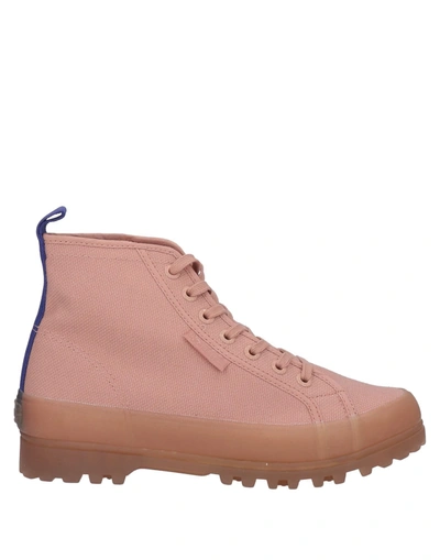 Shop Superga Woman Sneakers Pink Size 6 Textile Fibers