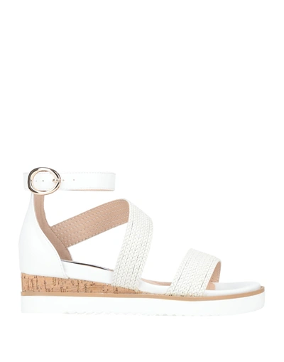 Shop Francesco Milano Sandals In White