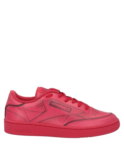 Shop Maison Margiela X Reebok Man Sneakers Red Size 6 Textile Fibers