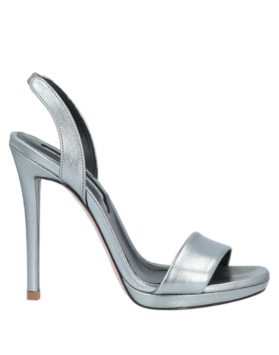 Shop G.p. Per Noy Bologna Sandals In Silver