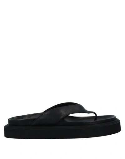 Shop Hazy Woman Toe Strap Sandals Black Size 11 Soft Leather