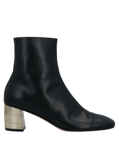 Shop Bally Woman Ankle Boots Black Size 7.5 Calfskin