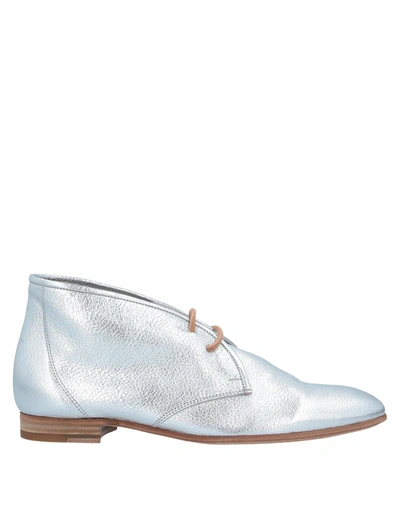 Shop Pedro Garcia Ankle Boots In Silver