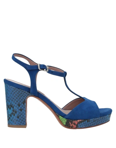 Shop Albano Sandals In Blue